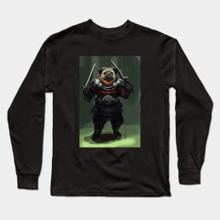 Pug warrior Long Sleeve T-Shirt